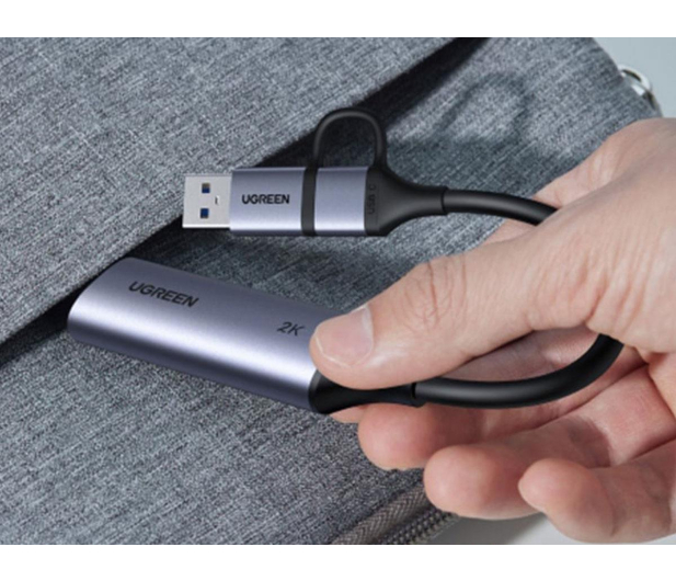 UGREEN Karta do przechwytywania wideo HDMI do USB CM629 2K 30Hz - 1501487 - zdjęcie 2